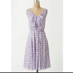 Anthropologie Purple Midi Dress